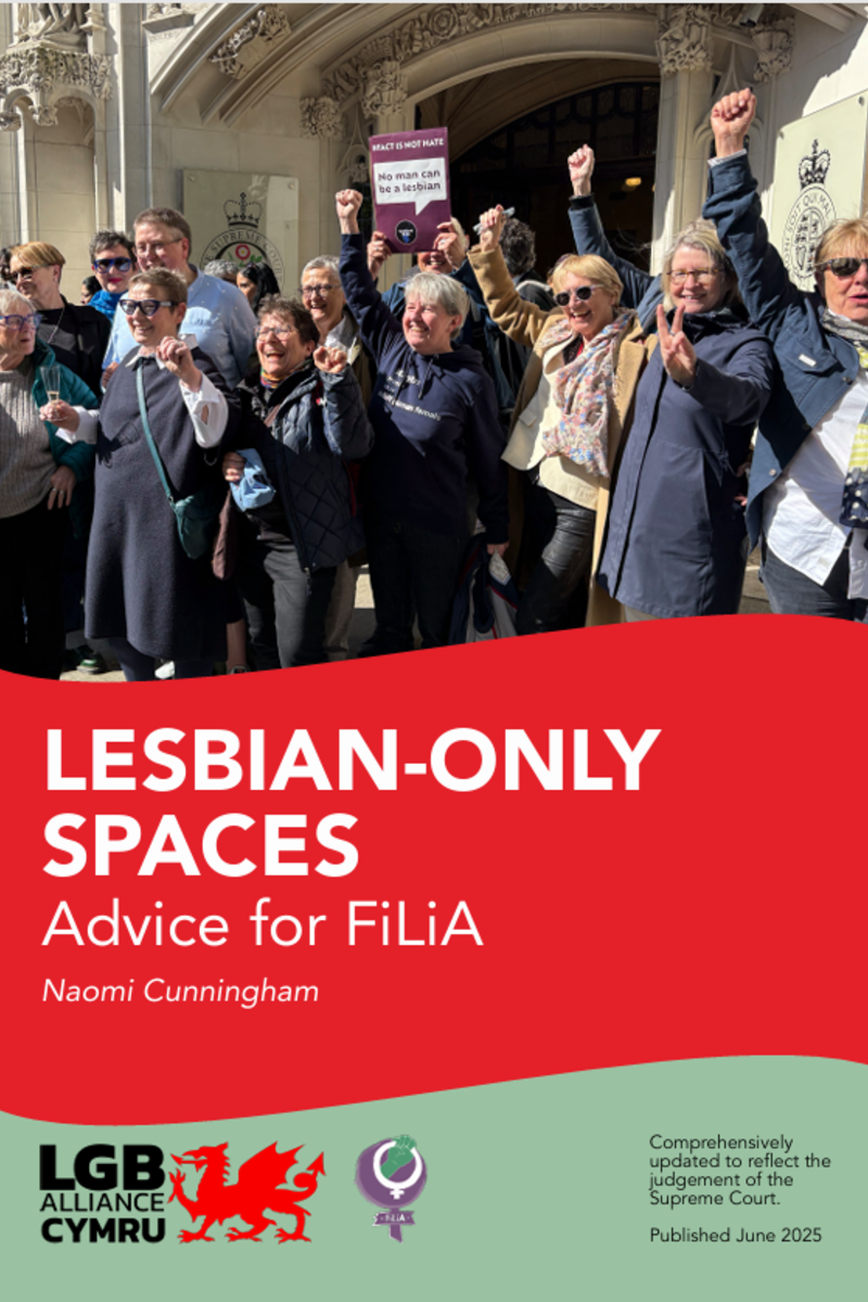 Lesbian Only Spaces - full version - written by Naomi Cunningham, published by LGB Alliance Cymru