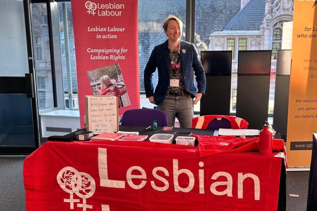 Lesbian Labour stall at a LGB Alliance conference