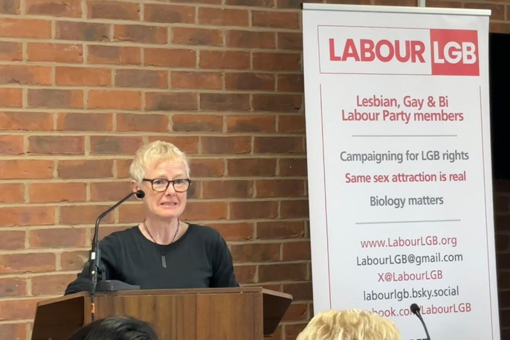 Dee speaking at Labour Party Conference Labour Women's Declaration fringe event