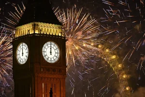 New Year 2026 Westminster fireworks marking a new year for the LGB fightback
